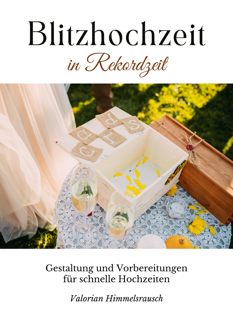 Blitzhochzeit in Rekordzeit